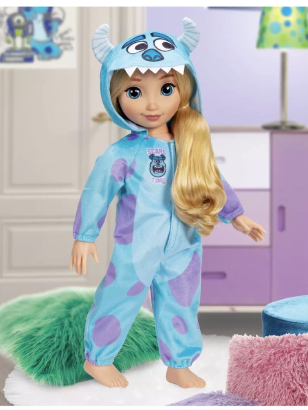Disney ILY 4EVER 18" Sulley Inspired Monsters Inc Doll Pajamas One piece Outfit